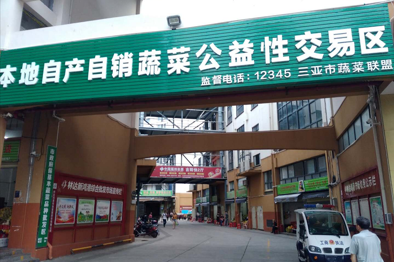 三亚吉阳新鸿港蔬菜批发市场